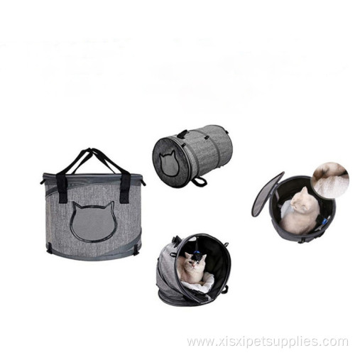 pet owner outside cat foldable Oxford cloth